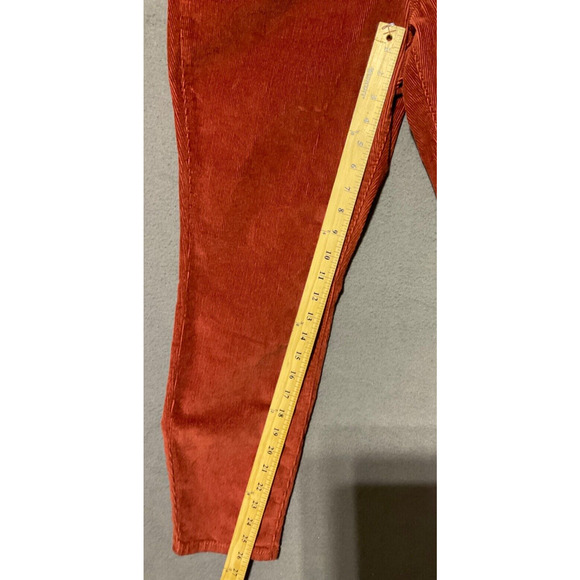 No Boundaries Pant Womens 17 High Rise Sculpting Corduroy Rust Color - Picture 4 of 7